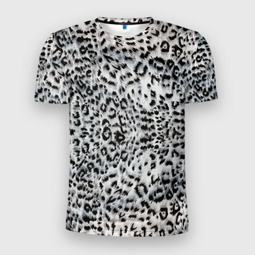 Мужская футболка 3D Slim White Jaguar, цвет 3D печать