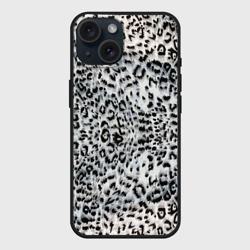 Чехол силиконовый для Apple iPhone 15 матовый White Jaguar