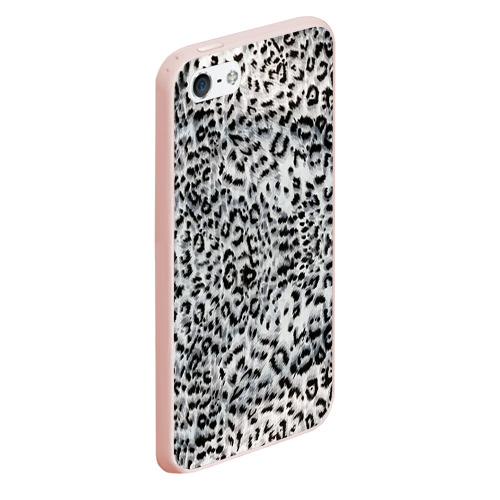 Чехол для iPhone 5/5S матовый White Jaguar, цвет светло-розовый - фото 3