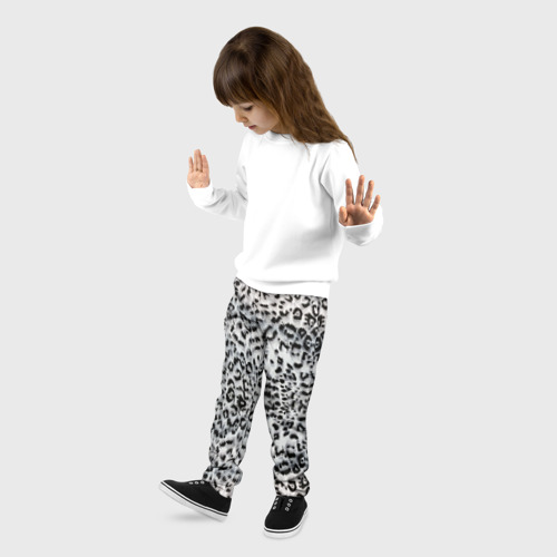 Детские брюки 3D White Jaguar, цвет 3D печать - фото 3