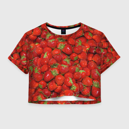 Женская футболка Cropp-top Клубнички Фото 01 Женская футболка Cropp-top Клубнички Фото 01