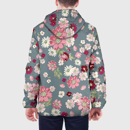 Мужская куртка 3D Цветочки, цвет 3D печать - фото 5