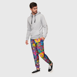 Мужские брюки 3D Яркие цветы - фото 2