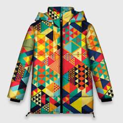 Женская зимняя куртка Oversize Геометрия