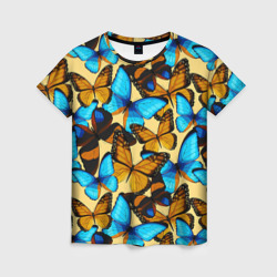 Женская футболка 3D Бабочки