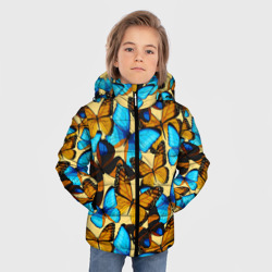 Зимняя куртка для мальчиков 3D Бабочки - фото 2