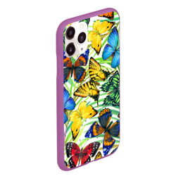 Чехол для iPhone 11 Pro Max матовый Бабочки 2 - фото 2