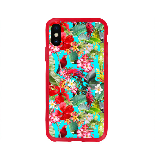 Чехол для Apple iPhone X силиконовый глянцевый Тропический мир Фото 01 Чехол для Apple iPhone X силиконовый глянцевый Тропический мир Фото 01