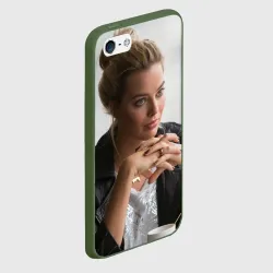 Чехол для iPhone 5/5S матовый Робби Марго в кафе - фото 2