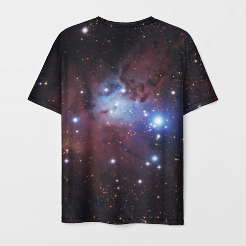 Мужская футболка 3D с принтом Созвездие, вид сзади #1