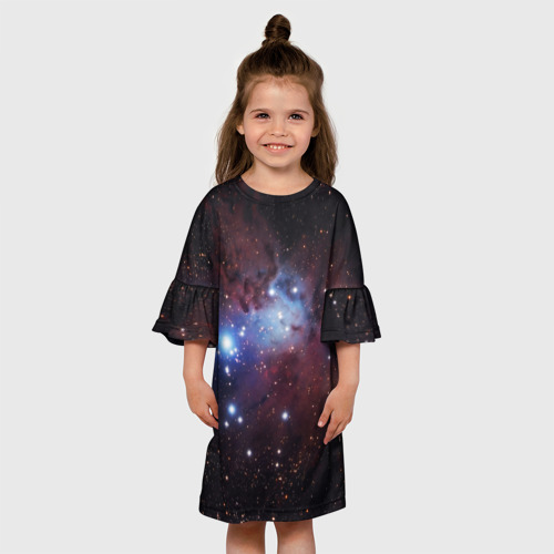 Детское платье 3D с принтом Созвездие, вид сбоку #3