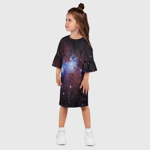 Детское платье 3D с принтом Созвездие, фото на моделе #1