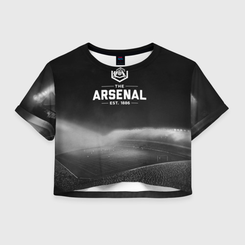 Женская футболка Crop-top 3D Arsenal FC, цвет 3D печать