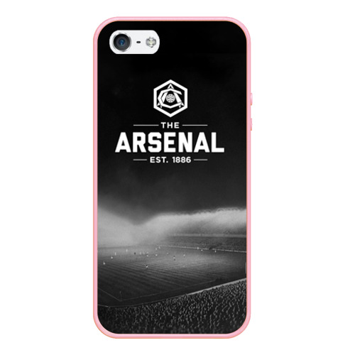 Чехол для iPhone 5/5S матовый Arsenal FC, цвет баблгам