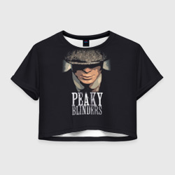 Женская футболка Crop-top 3D Peaky Blinders - Томас Шелби