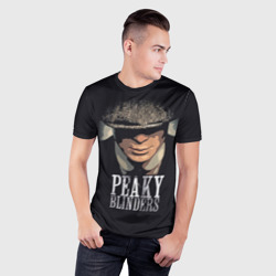 Мужская футболка 3D Slim Peaky Blinders - Томас Шелби - фото 2