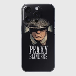Чехол для iPhone 15 Pro Max силиконовый с защитой камеры Peaky Blinders - Томас Шелби