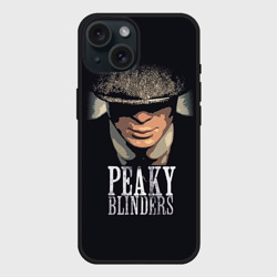 Чехол силиконовый для Apple iPhone 15 матовый Peaky Blinders - Томас Шелби