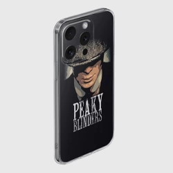 Чехол для iPhone 15 Pro Max силиконовый с защитой камеры Peaky Blinders - Томас Шелби - фото 2