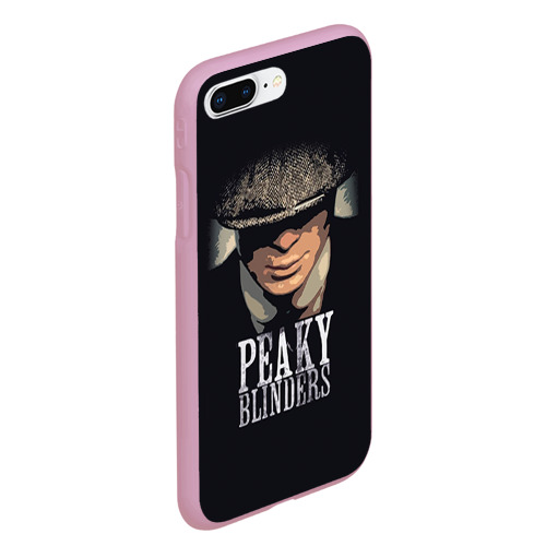 Чехол для iPhone 7Plus/8 Plus матовый Peaky Blinders - Томас Шелби, цвет розовый - фото 3