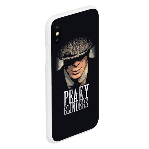 Чехол для iPhone XS Max матовый Peaky Blinders - Томас Шелби, цвет белый - фото 3