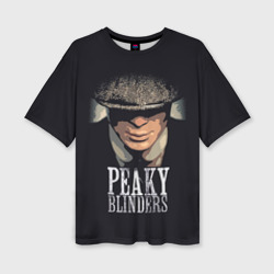 Женская футболка oversize 3D Peaky Blinders - Томас Шелби