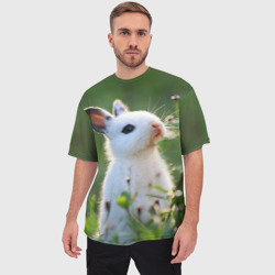 Мужская футболка oversize 3D Кролик - фото 2