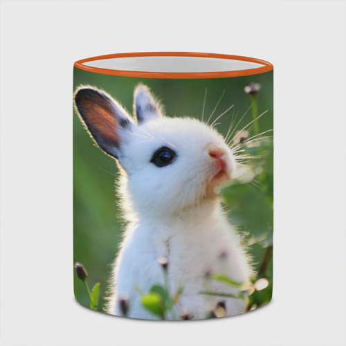 Кружка с полной запечаткой Кролик, цвет Кант оранжевый - фото 4