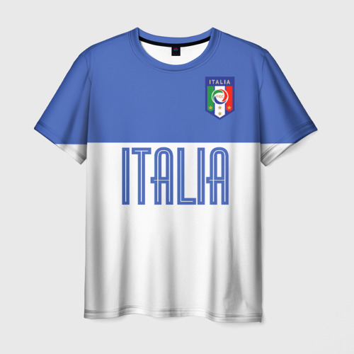 Мужская футболка с принтом Сборная Италии по футболу, вид спереди №1