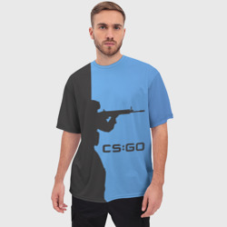 Мужская футболка oversize 3D CS:GO Силуэт - фото 2