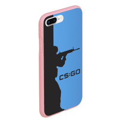 Чехол для iPhone 7Plus/8 Plus матовый CS:GO Силуэт - фото 2