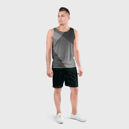 Мужские шорты спортивные Hi-Tech, цвет 3D печать - фото 4