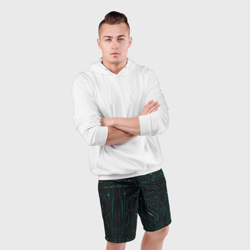 Мужские шорты спортивные Hi-Tech, цвет 3D печать - фото 5