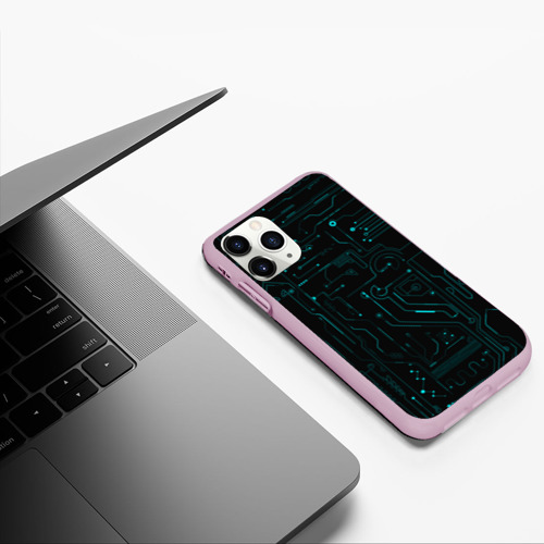 Чехол для iPhone 11 Pro матовый Hi-Tech, цвет розовый - фото 5