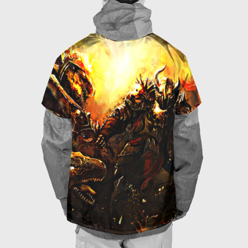 Накидка на куртку 3D Dragon War, цвет 3D печать - фото 2