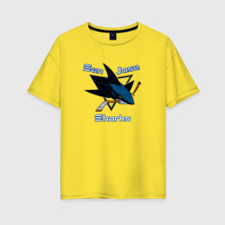 San Jose Sharks hockey – Футболка оверсайз из хлопка с принтом купить со скидкой в -16%