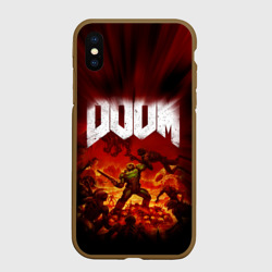 Чехол для iPhone XS Max матовый Doom 2016