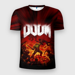 Мужская футболка 3D Slim Doom 2016