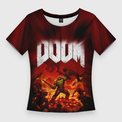 Женская футболка 3D Slim Doom 2016