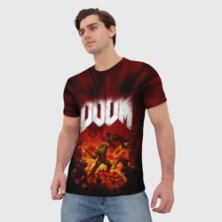 Мужская футболка 3D Doom 2016 - фото 2