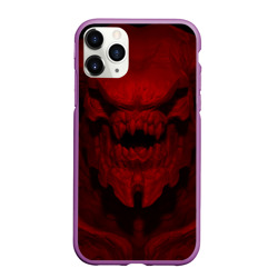 Чехол для iPhone 11 Pro Max матовый Кибердемон Doom