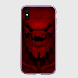 Чехол для iPhone XS Max матовый Кибердемон Doom