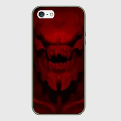 Чехол для iPhone 5/5S матовый Кибердемон Doom