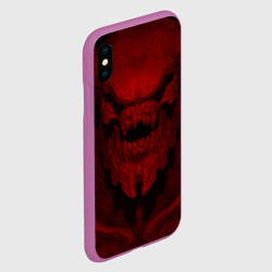 Чехол для iPhone XS Max матовый Кибердемон Doom - фото 2
