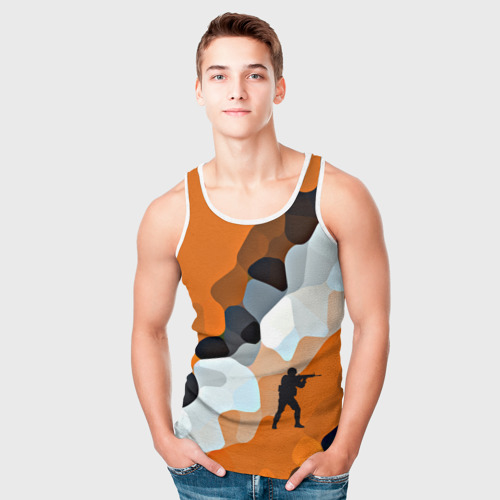 Мужская майка 3D CS GO Asiimov camouflage, цвет 3D печать - фото 5