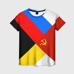 Женская футболка 3D Вечная Россия