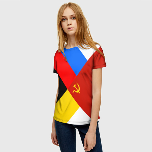 Женская футболка 3D Вечная Россия, цвет 3D печать - фото 3