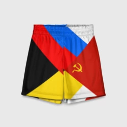 Детские спортивные шорты 3D Вечная Россия