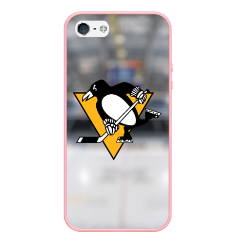 Чехол для iPhone 5/5S матовый Pittsburg Penguins