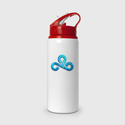 Бутылка для воды с трубочкой Cloud9 Foil Металлический эффект